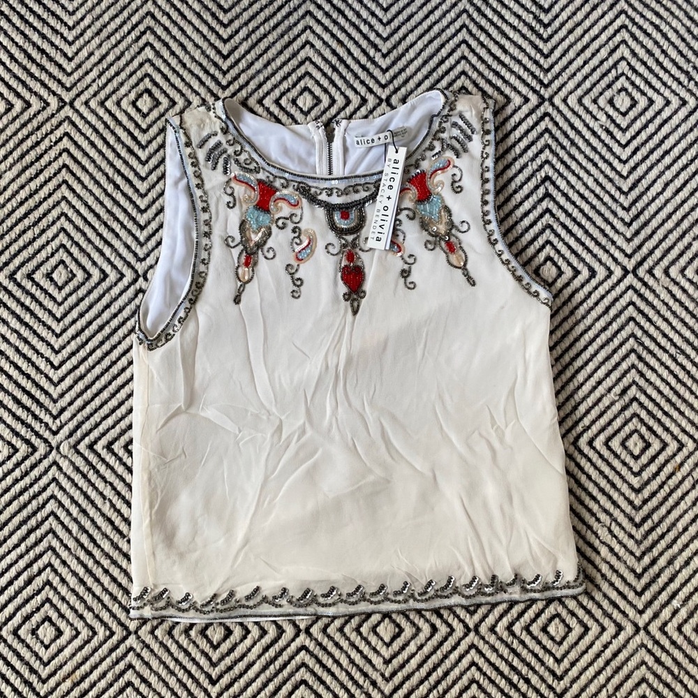 Embellished Alice & Olivia Top